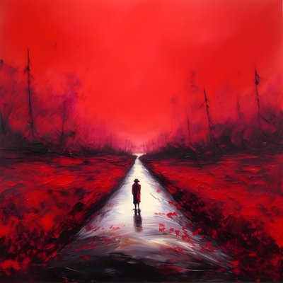 長い赤い道。歩くこと。歩かなかった英雄のように。4 作： Kurt Heppke