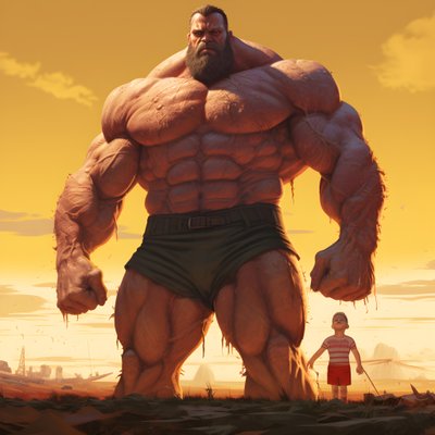 巨大な筋肉質の男と威圧的で厄介な重量挙げ選手ステロイドフリークバフベイブ4 作： Kurt Heppke