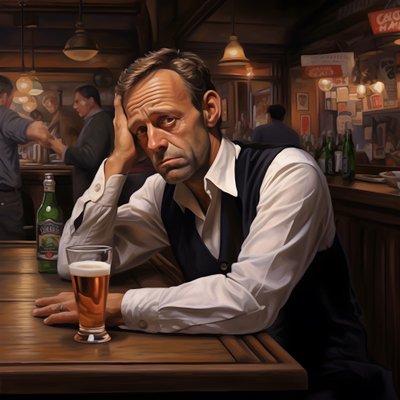 作業服を着たフォトリアリスティックなオーストリア人男性。  1 作： Kurt Heppke