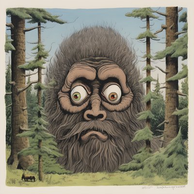 木の中の顔 2 作： Kurt Heppke