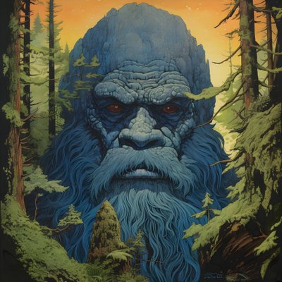 木の中の顔 4 作： Kurt Heppke