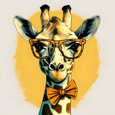 メガネをかけたキリン 2 作： Kurt Heppke