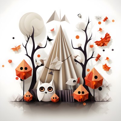 ハロウィーンのグリーティングカード2 作： Kurt Heppke