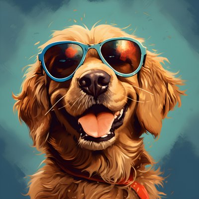 犬、漫画、サングラス 2 作： Kurt Heppke