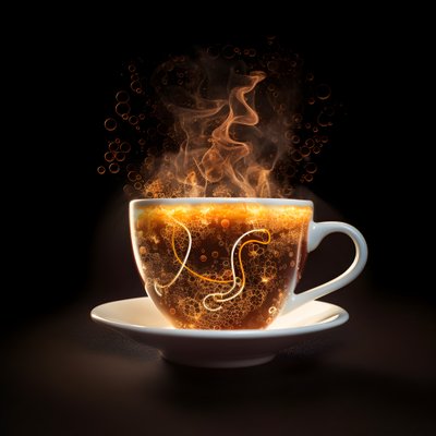 「コーヒー＋科学＝エネルギー」 1 作： Kurt Heppke