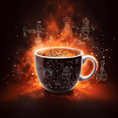 「コーヒー＋科学＝エネルギー」 2 作： Kurt Heppke
