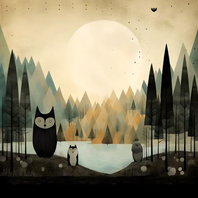 4の字のある風景 作： Kurt Heppke