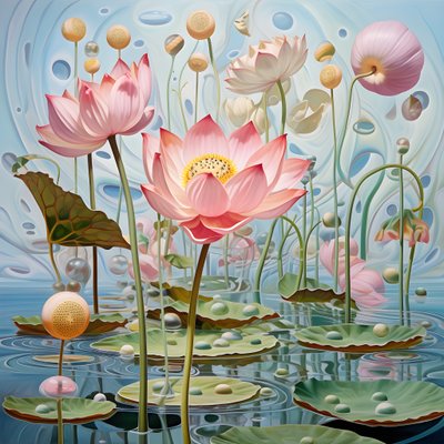 蓮の花の種子のサヤ 1 作： Kurt Heppke