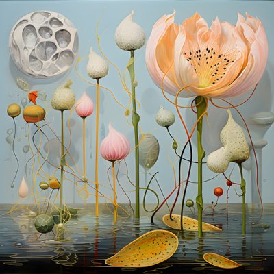 蓮の花の種のサヤ 2 作： Kurt Heppke
