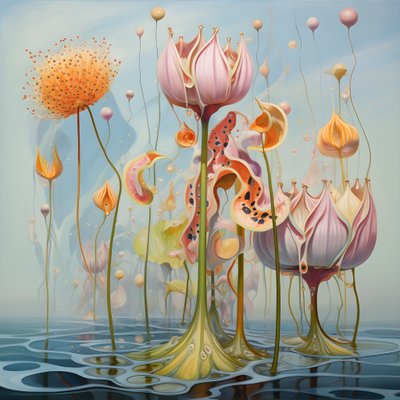 蓮の花の種のサヤ 4 作： Kurt Heppke