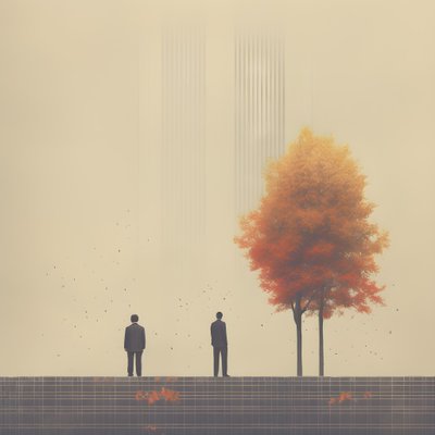 モダンな幾何学的な抽象的な背景2 作： Kurt Heppke