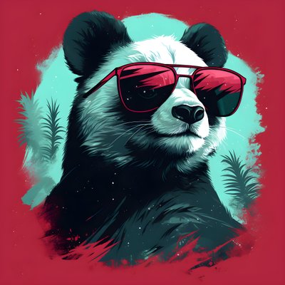 メガネをかけたパンダ 2 作： Kurt Heppke