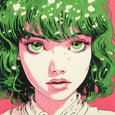 繊細な女の子のリソグラフィー 2 作： Kurt Heppke
