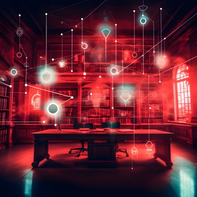 データサイエンス規制、図書館の雰囲気1 作： Kurt Heppke