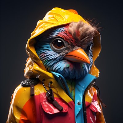 レインコートを着た動物 2 作： Kurt Heppke