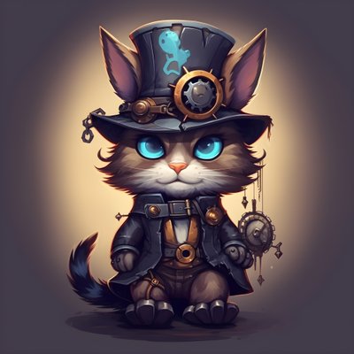擬人化されたかわいい猫 1 作： Kurt Heppke
