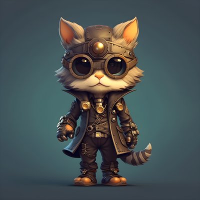 擬人化されたかわいい猫2 作： Kurt Heppke