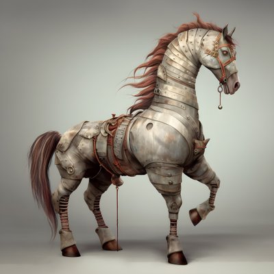 擬人化された馬 2 作： Kurt Heppke