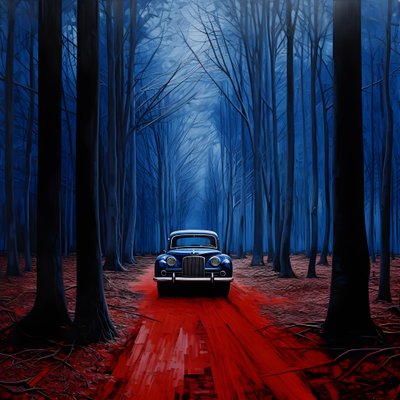 赤い森の青い車 1 作： Kurt Heppke