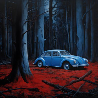 赤い森の青い車 4 作： Kurt Heppke