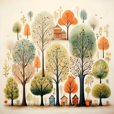 子供のイラストの木 2 作： Kurt Heppke