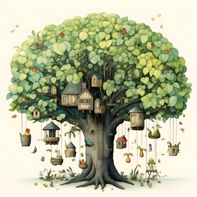 子供のイラストの木 3 作： Kurt Heppke