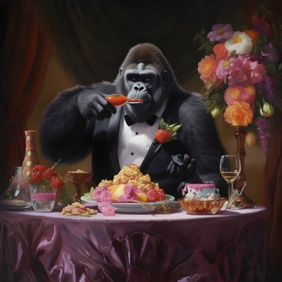 1を食べるゴリラ 作： Kurt Heppke