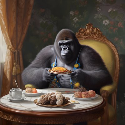 3を食べるゴリラ 作： Kurt Heppke