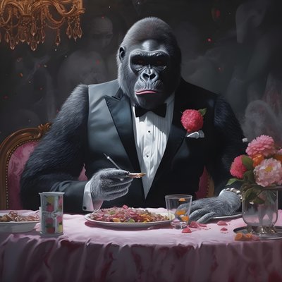 4を食べるゴリラ 作： Kurt Heppke