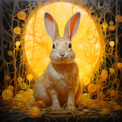 黄色いウサギ 2 作： Kurt Heppke