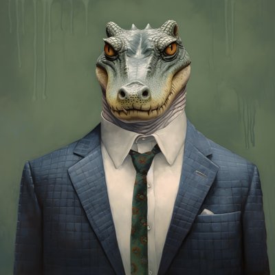 コミック風ワニ1 作： Kurt Heppke