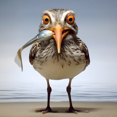 魚を抱く海水浴客 1 作： Kurt Heppke