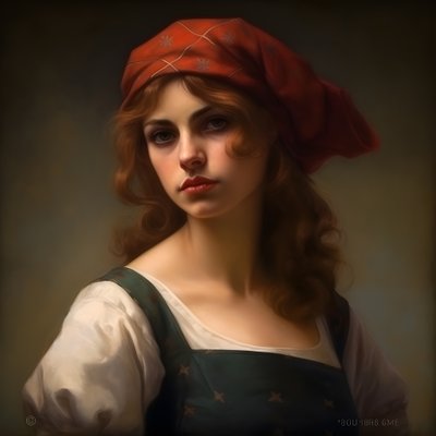 イタリア人女性1 作： Kurt Heppke