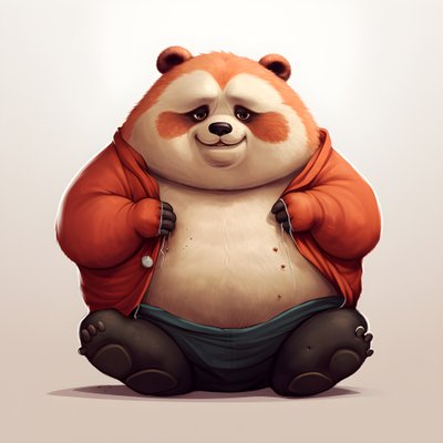 レッサーパンダ肥満人間の子供2 作： Kurt Heppke