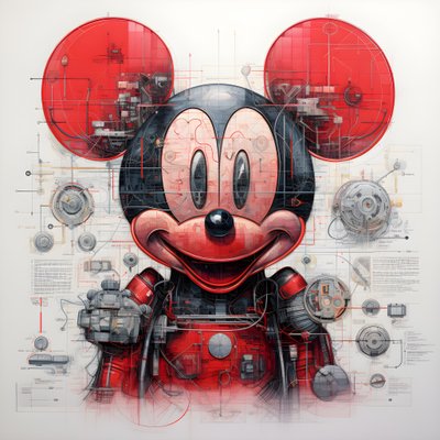 サイバーパンク・ミッキーマウス3の技術図面 作： Kurt Heppke