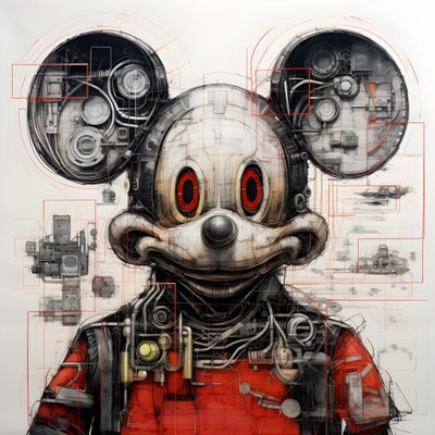 サイバーパンク・ミッキーマウス4の技術図面 作： Kurt Heppke