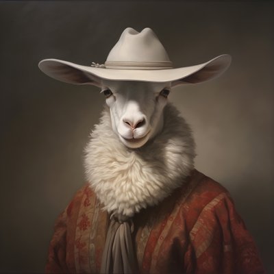 カウボーイハットのダレール・ラマ 4 作： Kurt Heppke
