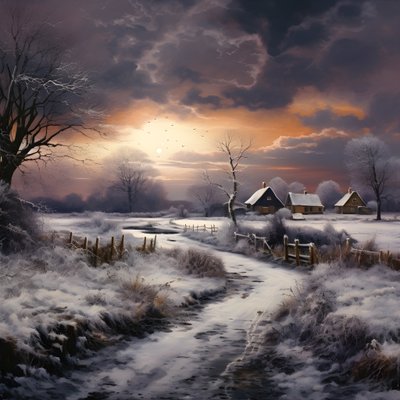 雪景色。中央農場4 作： Kurt Heppke