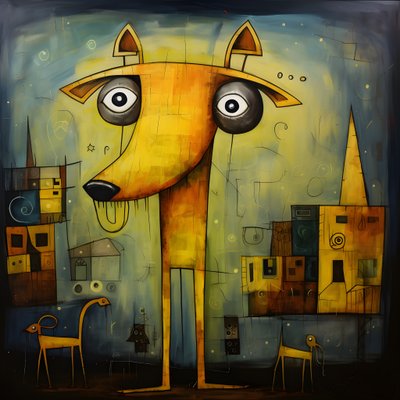 黄色い犬 1 作： Kurt Heppke