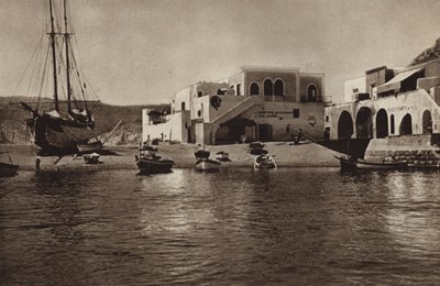 イタリア: サン アンジェロ、イスキア島 (白黒写真) 作： Kurt Hielscher
