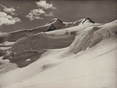 西から見たワイルドシュピッツェ (白黒写真) 作： Kurt Hielscher