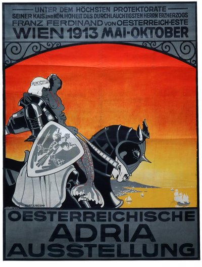 オーストリアのアドリア海博覧会、1913年。 作： Kurt Libesny