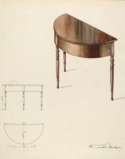 ビショップ・ヒルTable, 1936. 作： Kurt Melzer