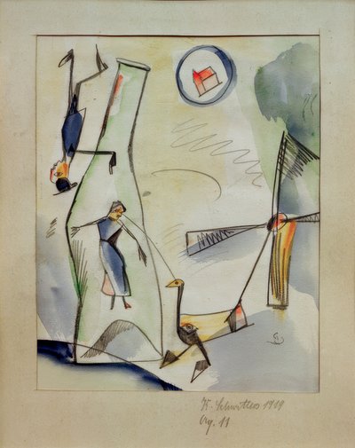 Aq。 11（絵女ガチョウ） 作： Kurt Schwitters