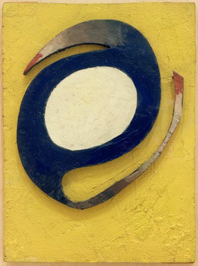 青い段落 作： Kurt Schwitters