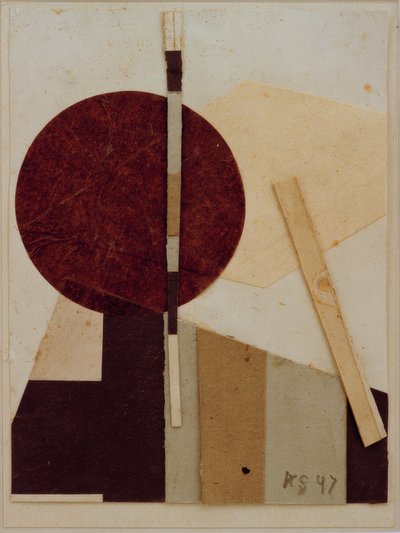 円形角度 作： Kurt Schwitters