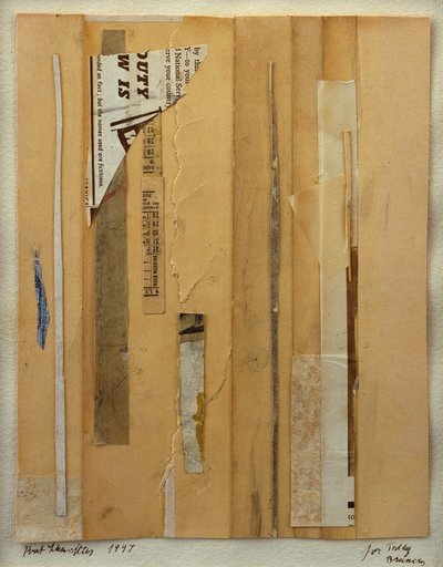 コラージュ 作： Kurt Schwitters