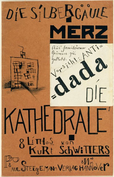 カートシュヴィッタースの「Die Kathedrale」の表紙、1920年頃発行 作： Kurt Schwitters
