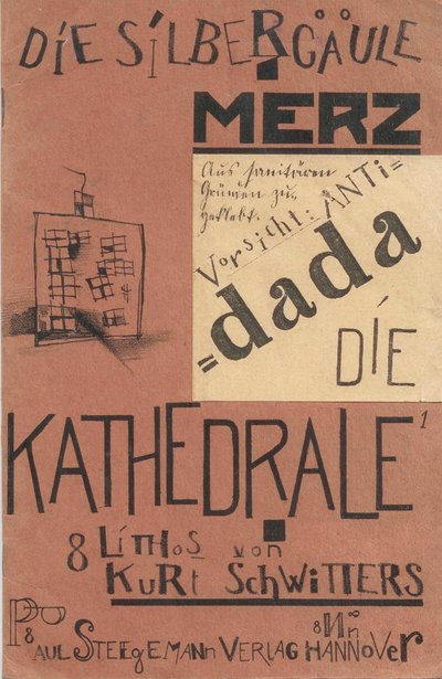 その大聖堂。銀の柱、1920年。 作： Kurt Schwitters