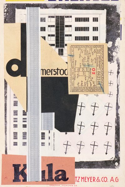カールスルーエ 作： Kurt Schwitters